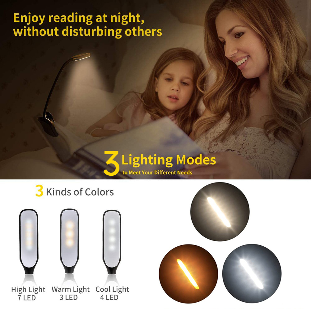 LED Book Light USB Rechargeabl - Photography Lighting Book ulasan dan harga