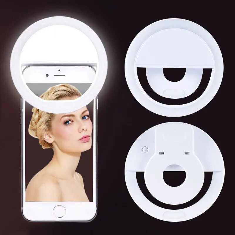 USB Rechargeable LED Selfie Ri - Photography Lighting And Background ulasan dan harga