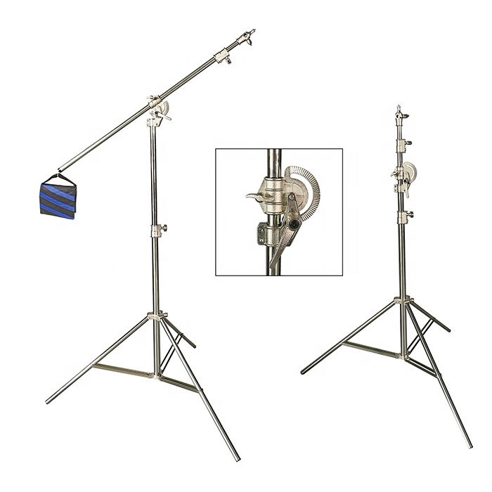 4m 2in1 Light Stand,Boom Arm,R - Light Stand Sandbag ulasan dan harga