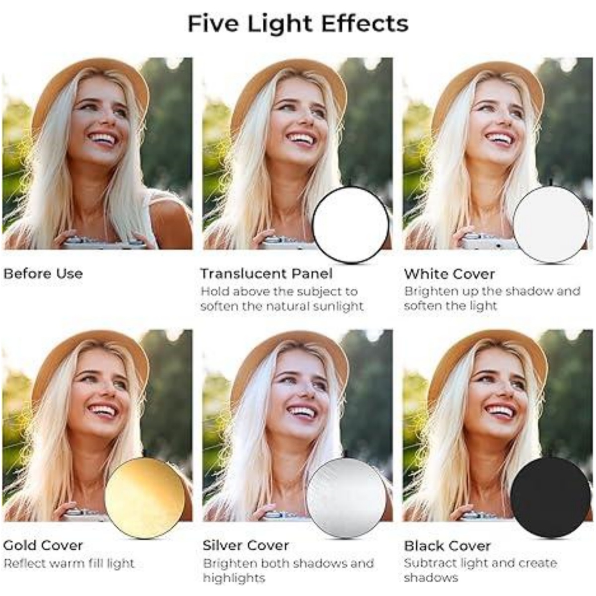 HUANYINGBJB Portable 5 in 1 Ph - Photography Lighting Diffuser ulasan dan harga