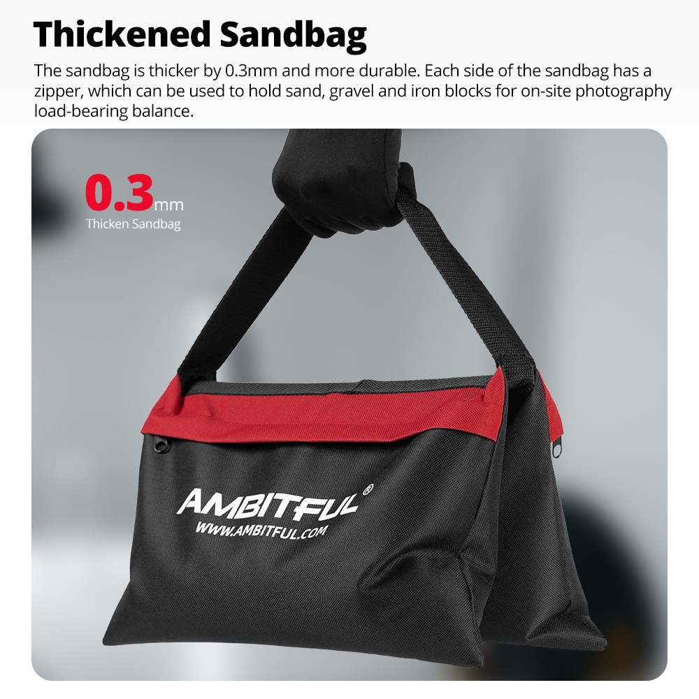 Ambitful 44x33cm Load-Bearing  - Light Stand Sandbag ulasan dan harga
