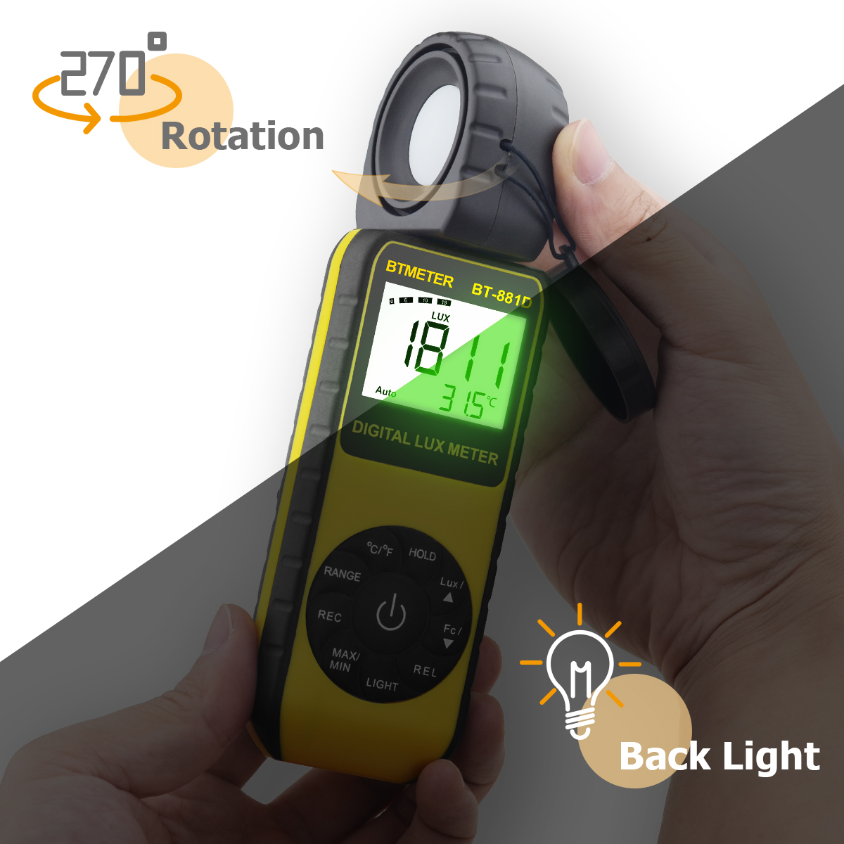 Digital Lux Meter 400,000 Lux  - Photography Lighting Meter ulasan dan harga