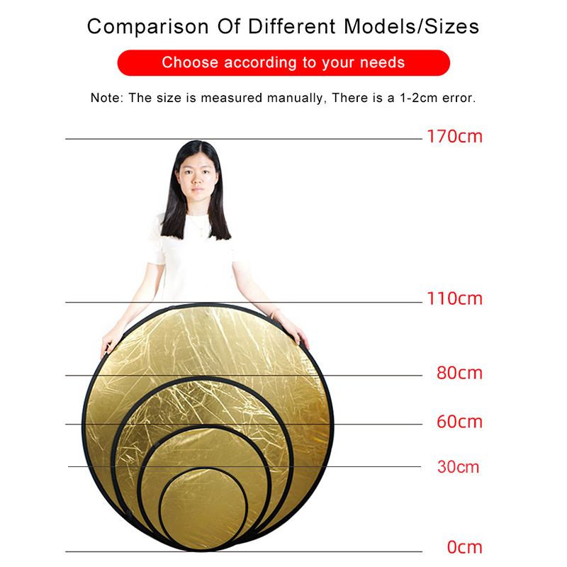 2in1 Round Portable Reflector  - Photography Lighting Diffuser ulasan dan harga