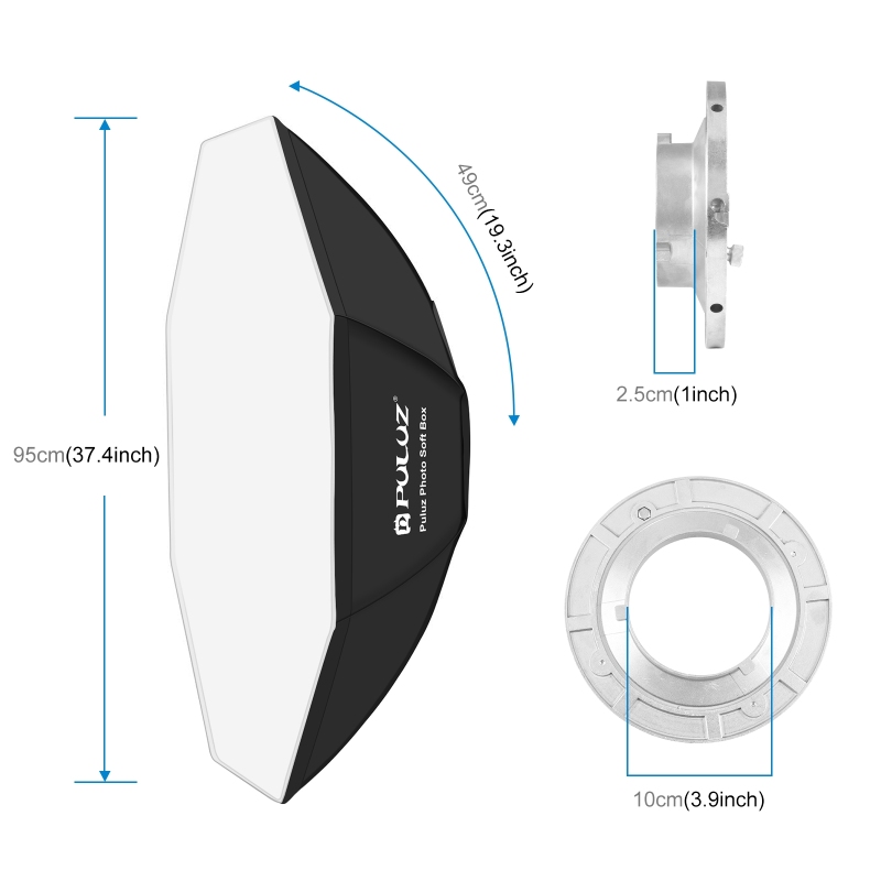PULUZ 95cm Octagon Photography - Photography Lighting Diffuser ulasan dan harga