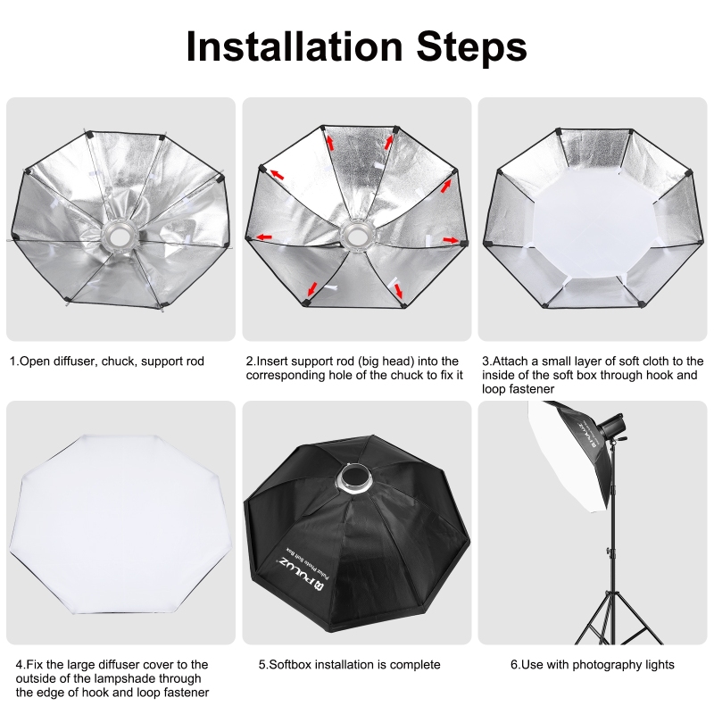 PULUZ 95cm Octagon Photography - Photography Lighting Diffuser ulasan dan harga