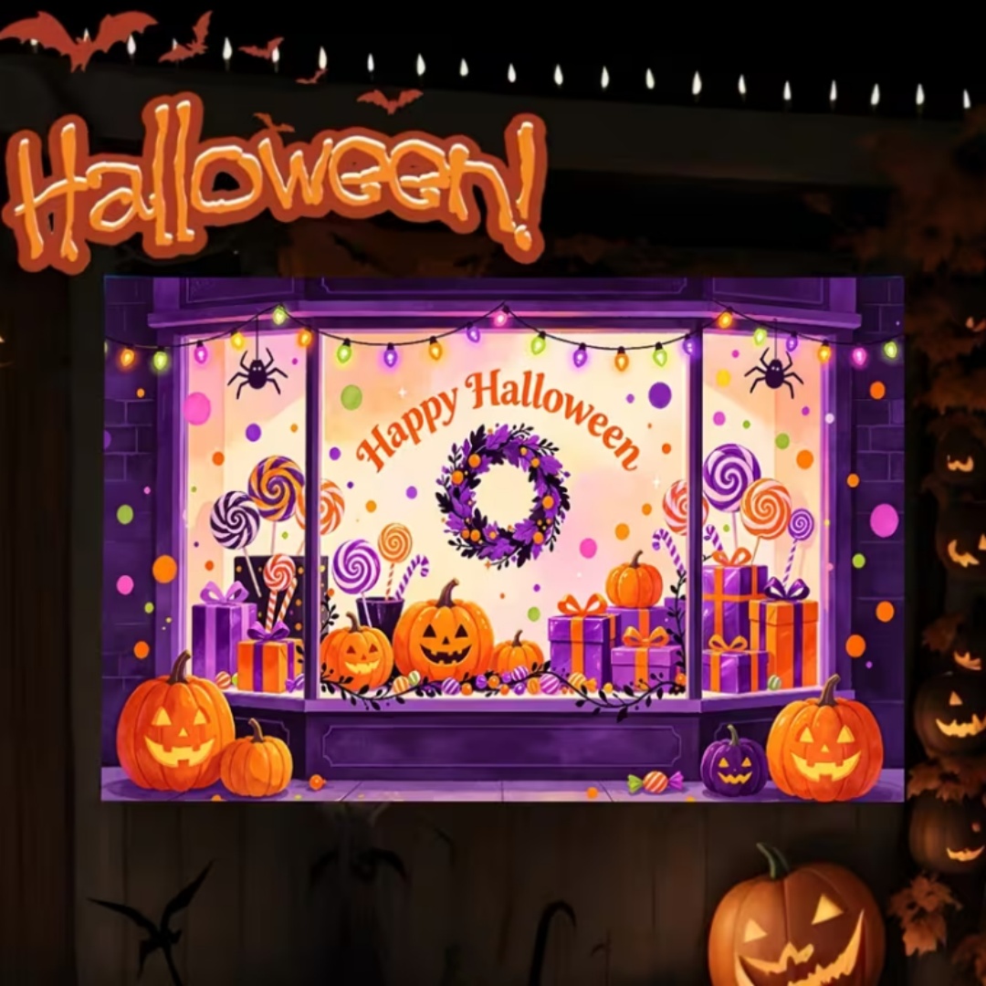 Purple Halloween Shop Theme Pa - Photography Lighting And Background ulasan dan harga