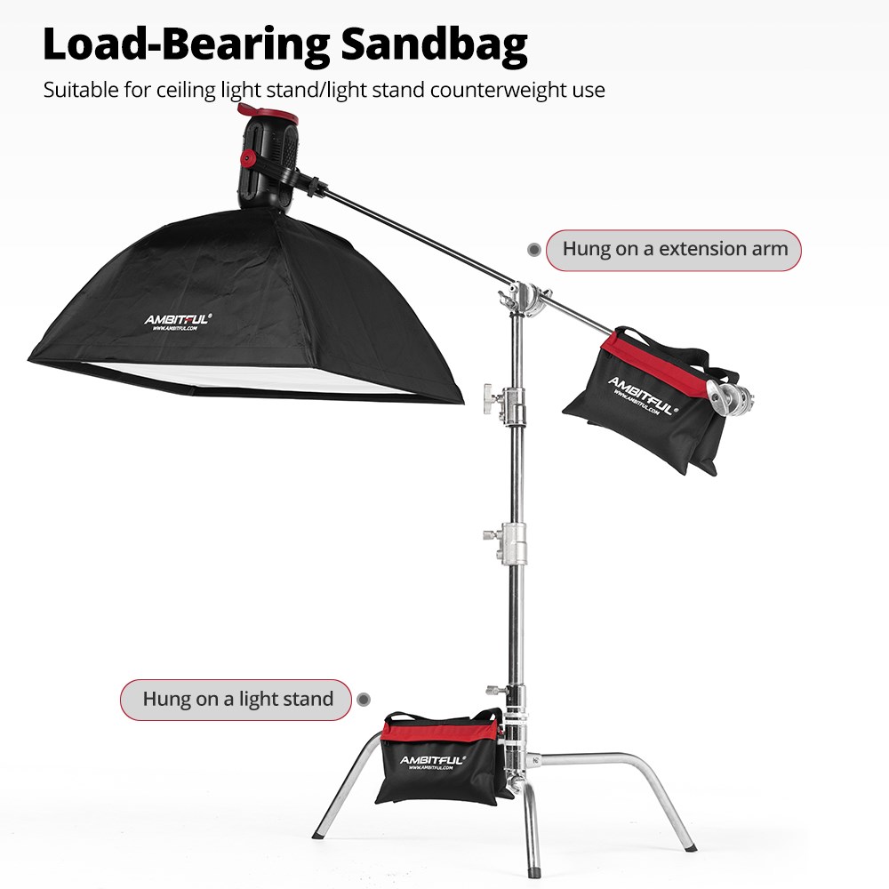Ambitful 44x33cm Load-Bearing  - Light Stand Sandbag ulasan dan harga