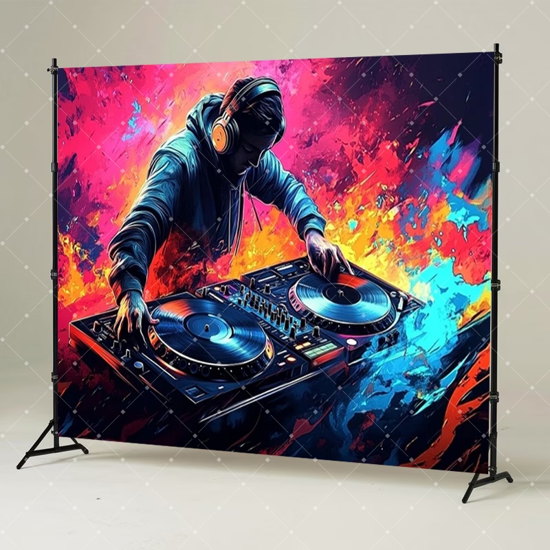 Hip Hop Music DJ Party Decorat - Photography Lighting Meter ulasan dan harga