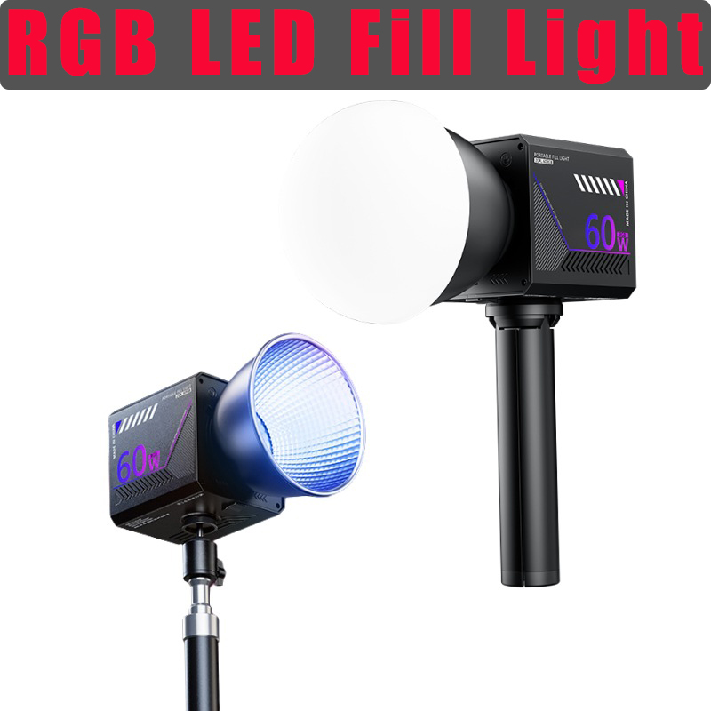 60W RGB Video Light Portable L - Photography Lighting And Background ulasan dan harga