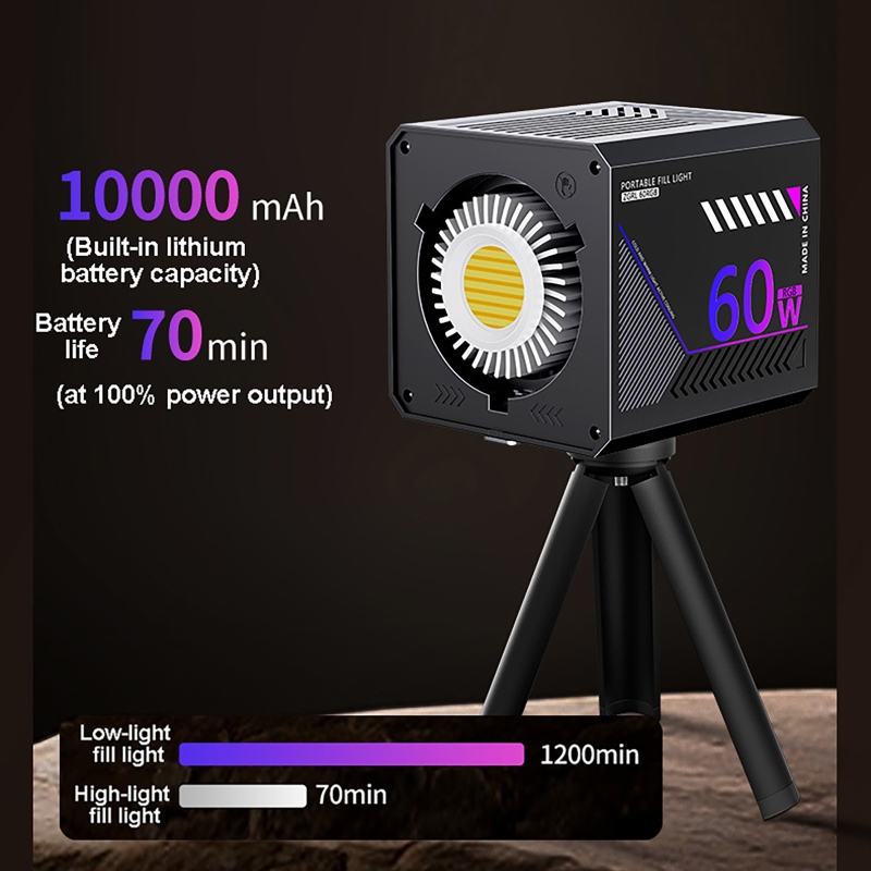 60W RGB Video Light Portable L - Photography Lighting And Background ulasan dan harga