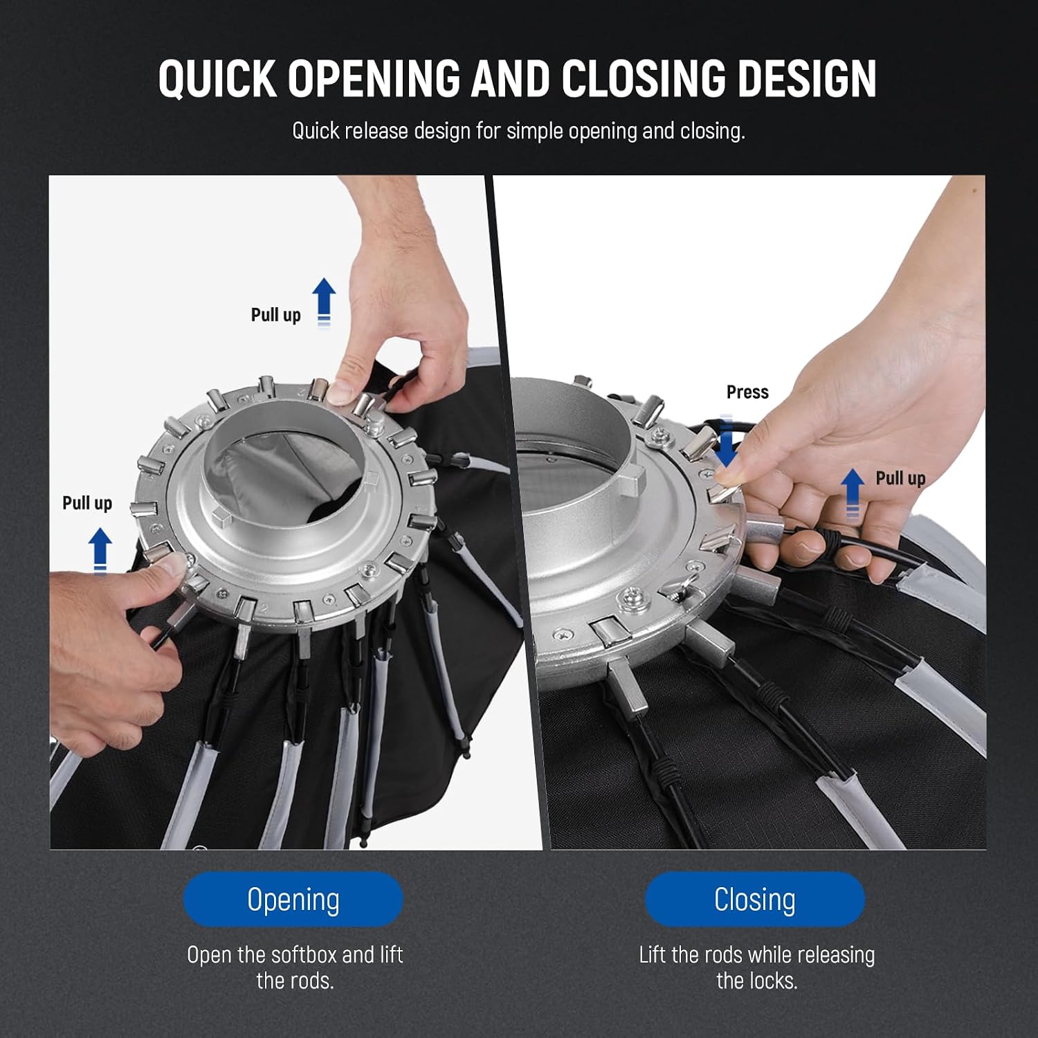 Parabolic Softbox with Bowens  - Photography Lighting Diffuser ulasan dan harga