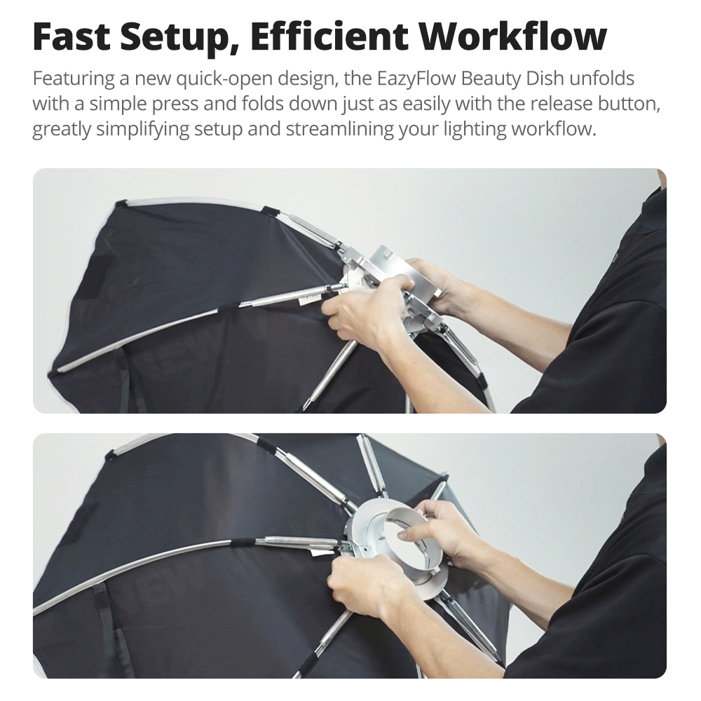 New Godox EazyFlow Beauty Dish - Photography Lighting Meter ulasan dan harga