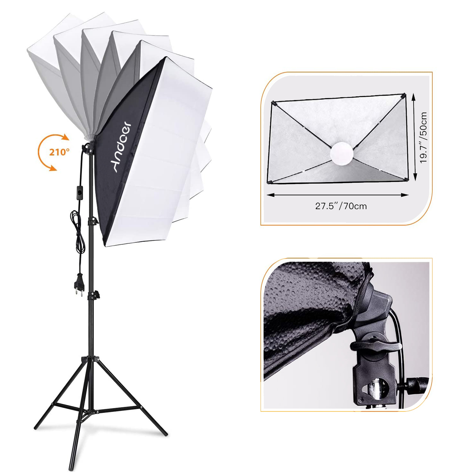 Andoer Studio Photography Ligh - Photography Lighting Set ulasan dan harga