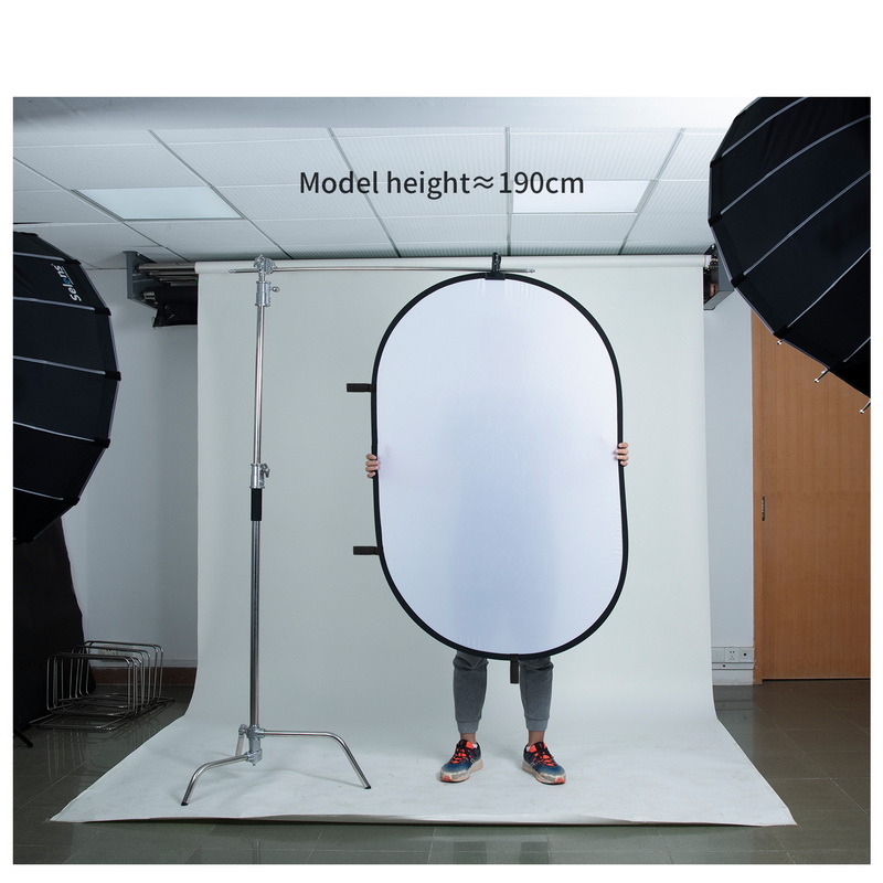 100X150CM Foldable Oval Reflec - Photography Lighting Diffuser ulasan dan harga