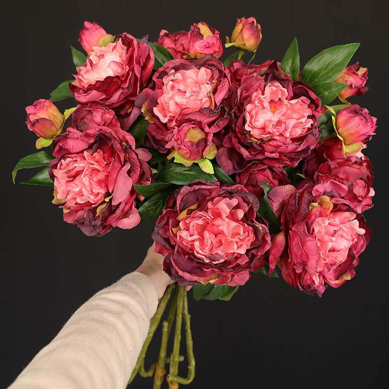 1PC Retro 2 Head Peony Simulat - Photography Lighting Simulator Free ulasan dan harga