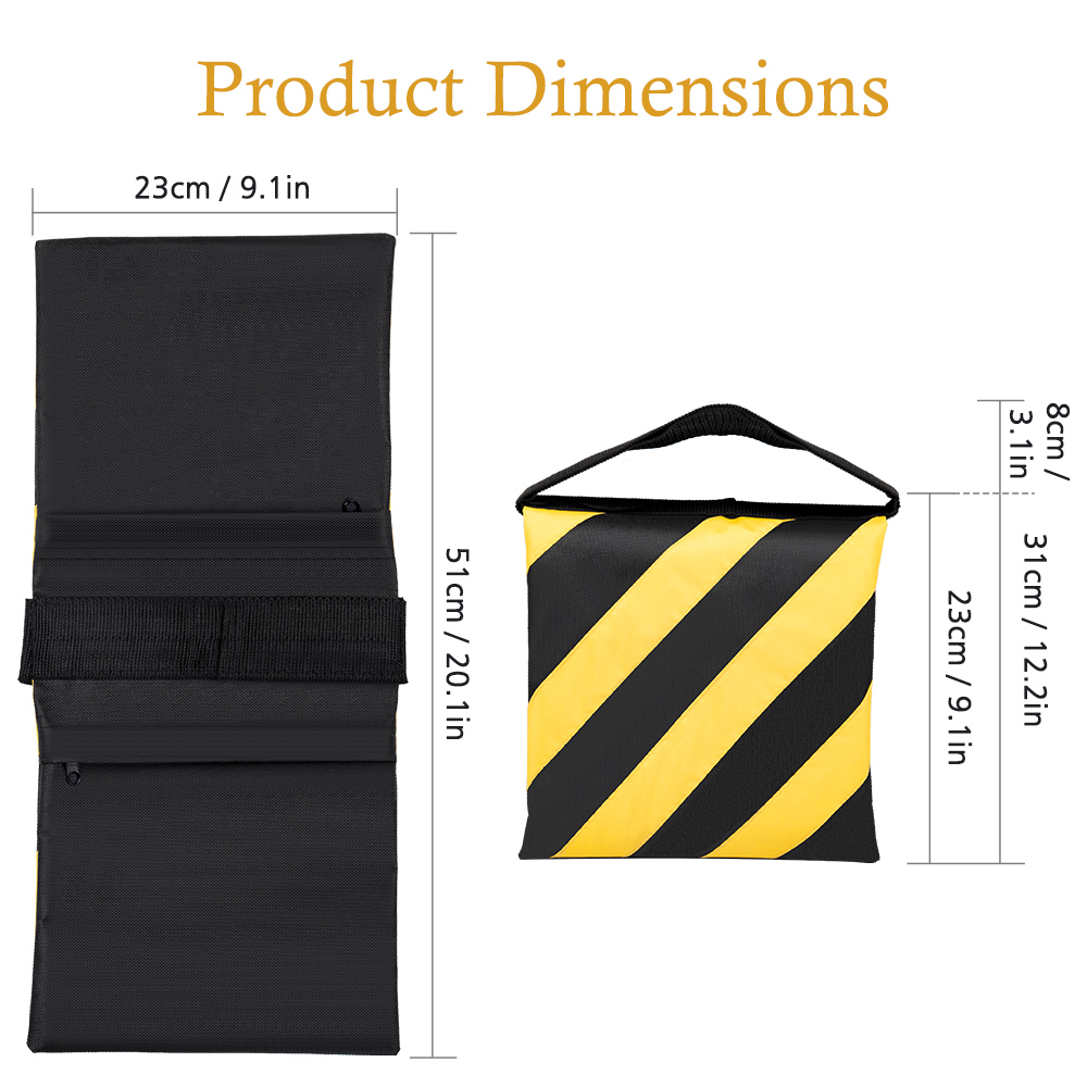 SH Black And Yellow Stripes Ph - Light Stand Sandbag ulasan dan harga