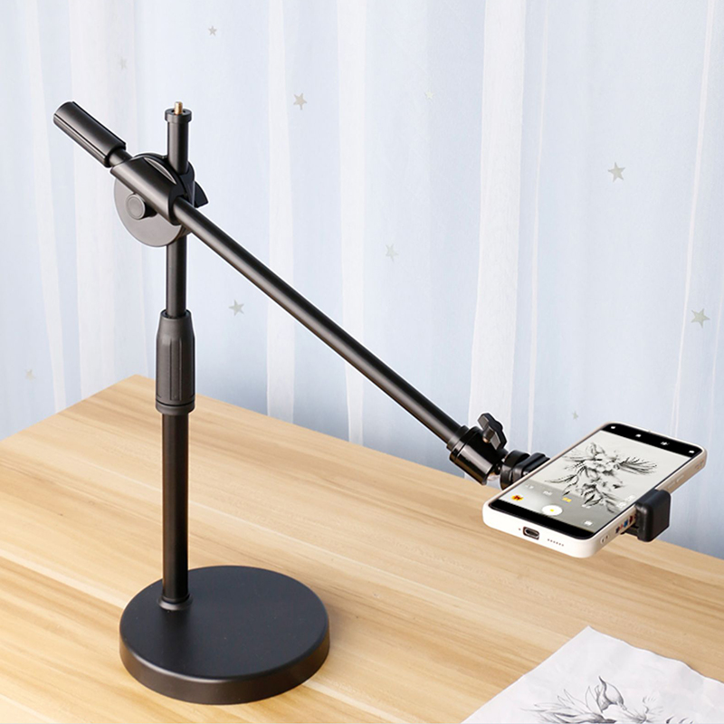 Overhead Tripod with Ring Ligh - Photography Mobile Lighting ulasan dan harga