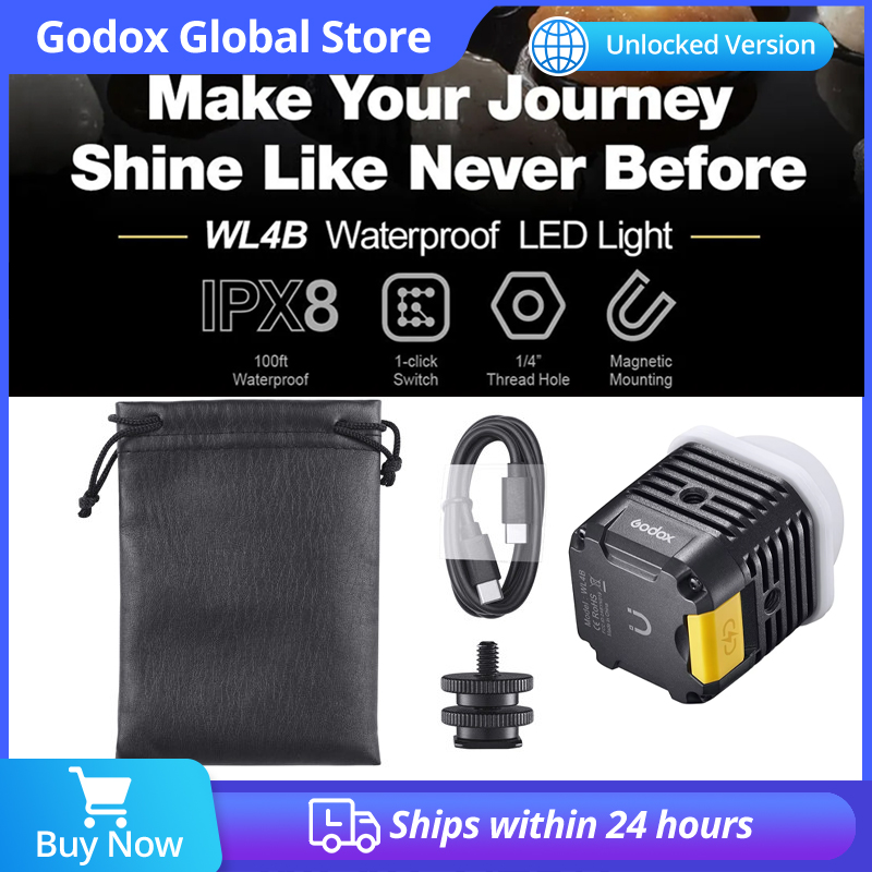 in Stock Godox WL4B 5600K Wate - Photography Mobile Lighting ulasan dan harga